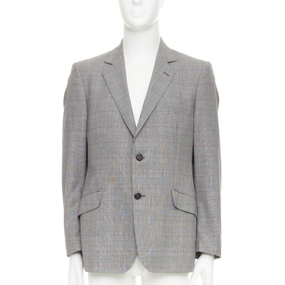 Etro Houndstooth Single Breasted Blazer